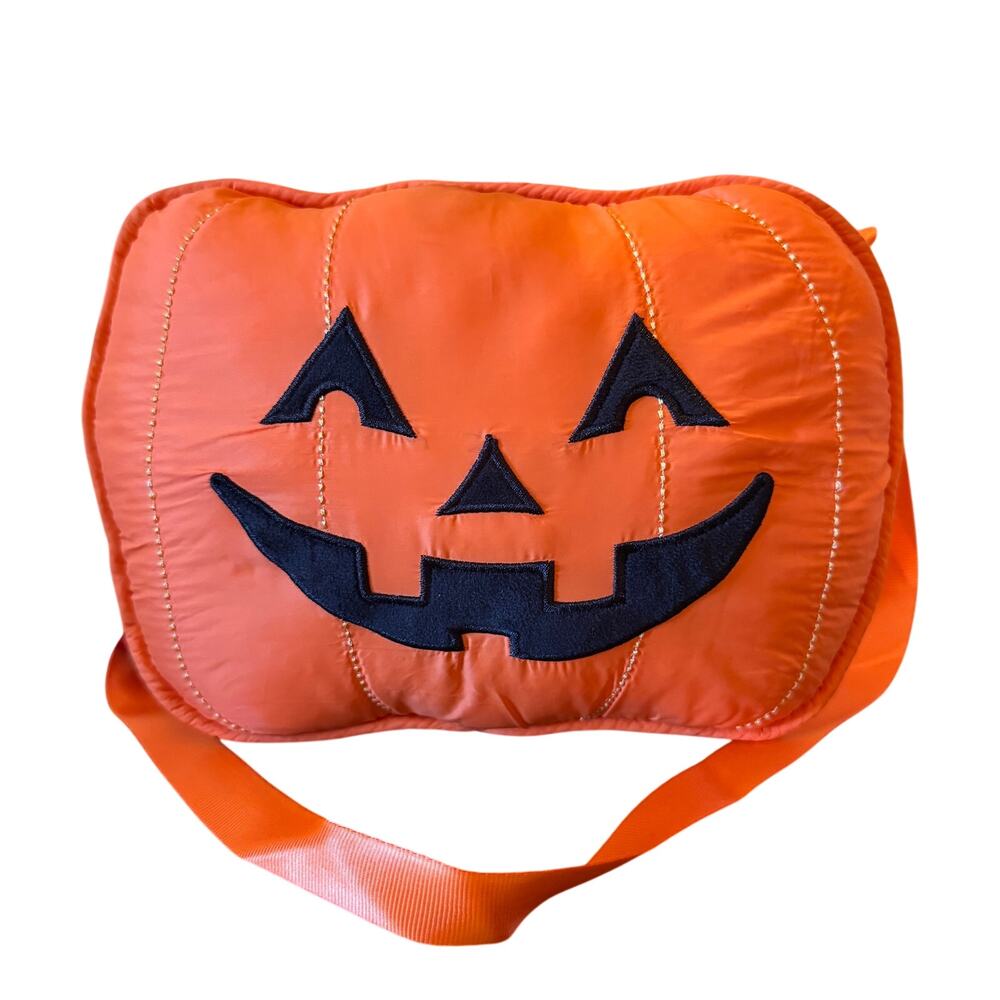 Way to celebrate plush jack-o’-lantern zippered Halloween treat bag fanny pack